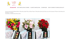 Desktop Screenshot of flowers2barcelona.com